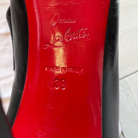 Limited Edition Christian Louboutin Black Asymetric Round Toe 100mm, size 39 main image 3